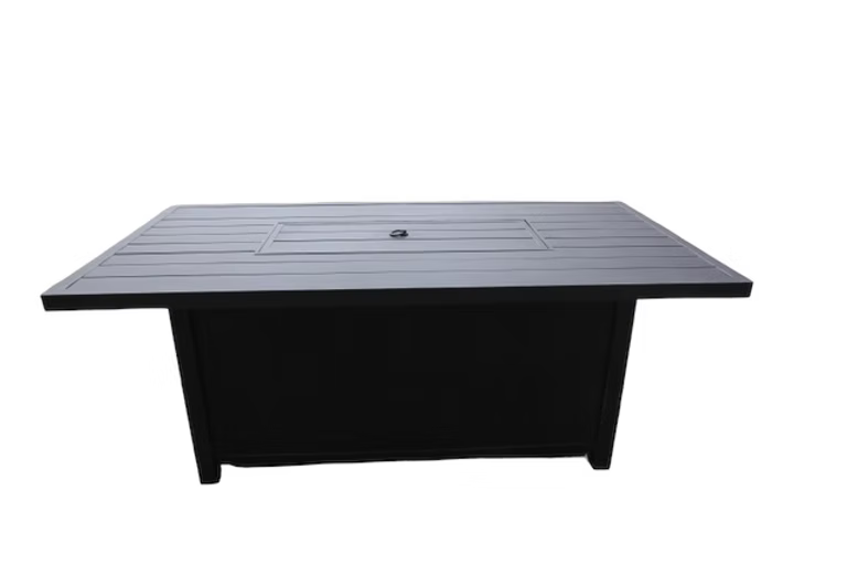 Patio Resort Paris 32” X 61” Rectangle Fire Table NEW GREY