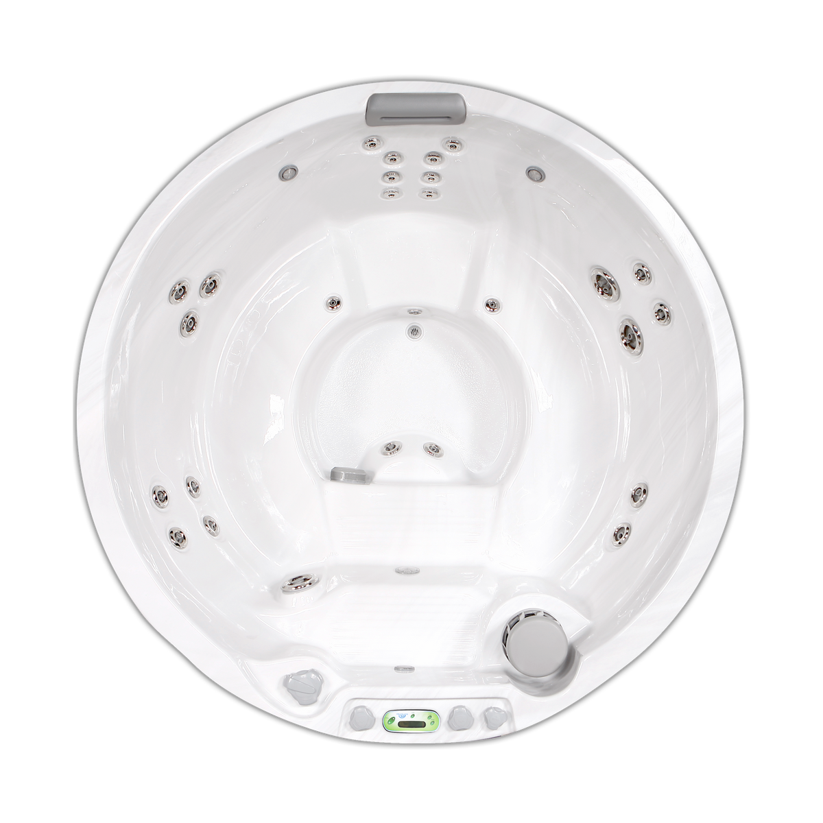 627M Deluxe hot tub - top view