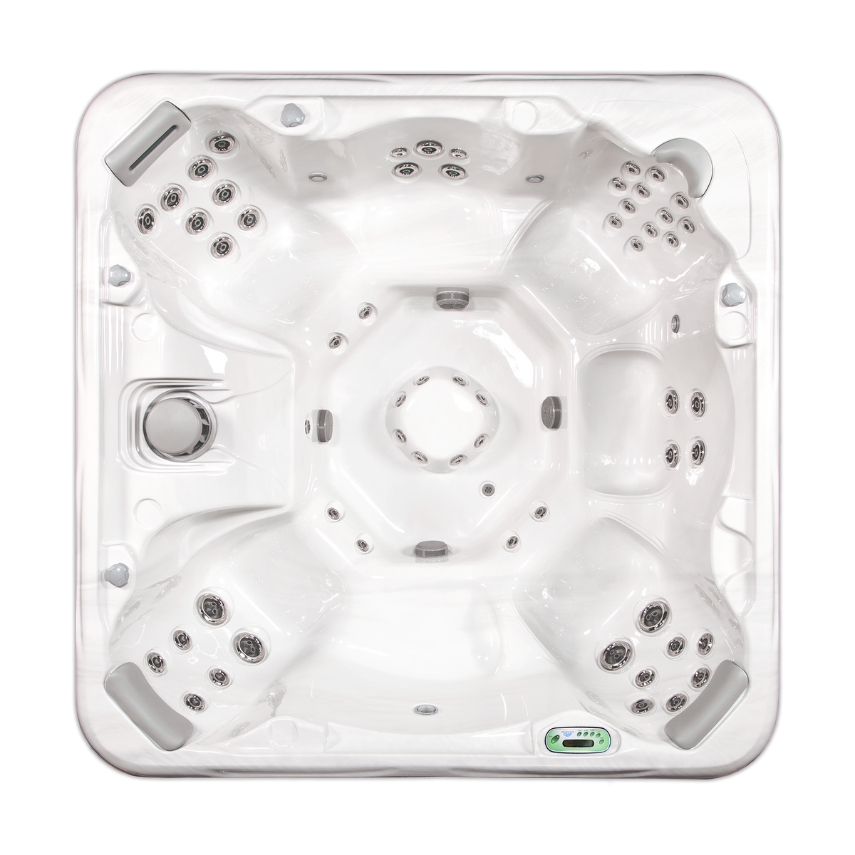 860B Deluxe hot tub - top view
