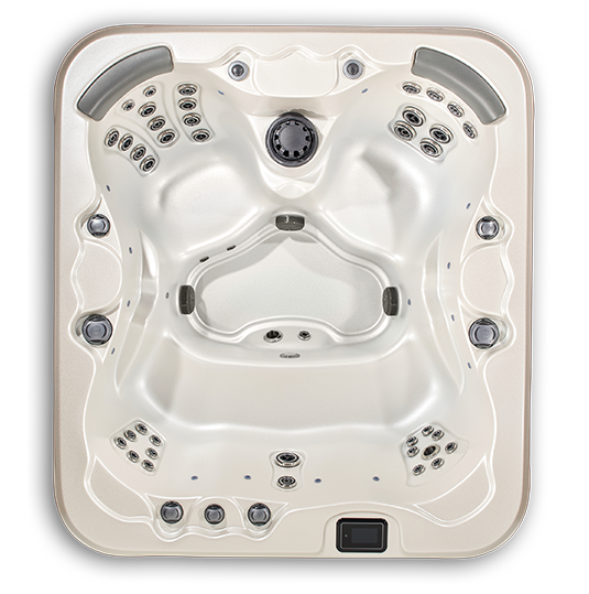 Pioneer ES hot tub - top view