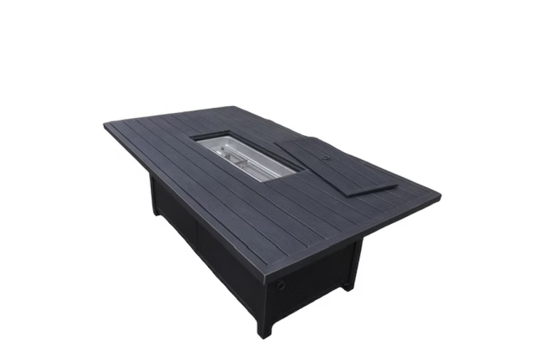 Patio Resort Paris 32” X 61” Rectangle Fire Table NEW GREY