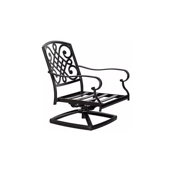 Resort Lifestyles Bridgetown Club Swivel Rocker W/Canvas Heather Beige Cushions