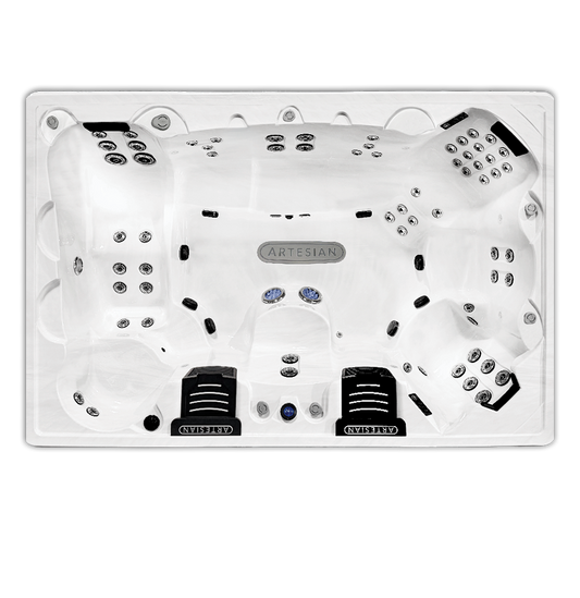 Island Spas Bimini Luxury 610685E Silver/Grey +(Elite Lighting,Wifi+Waterlab ready,AOP, Heater/Pump Valves, 5ry Extended Warranty)