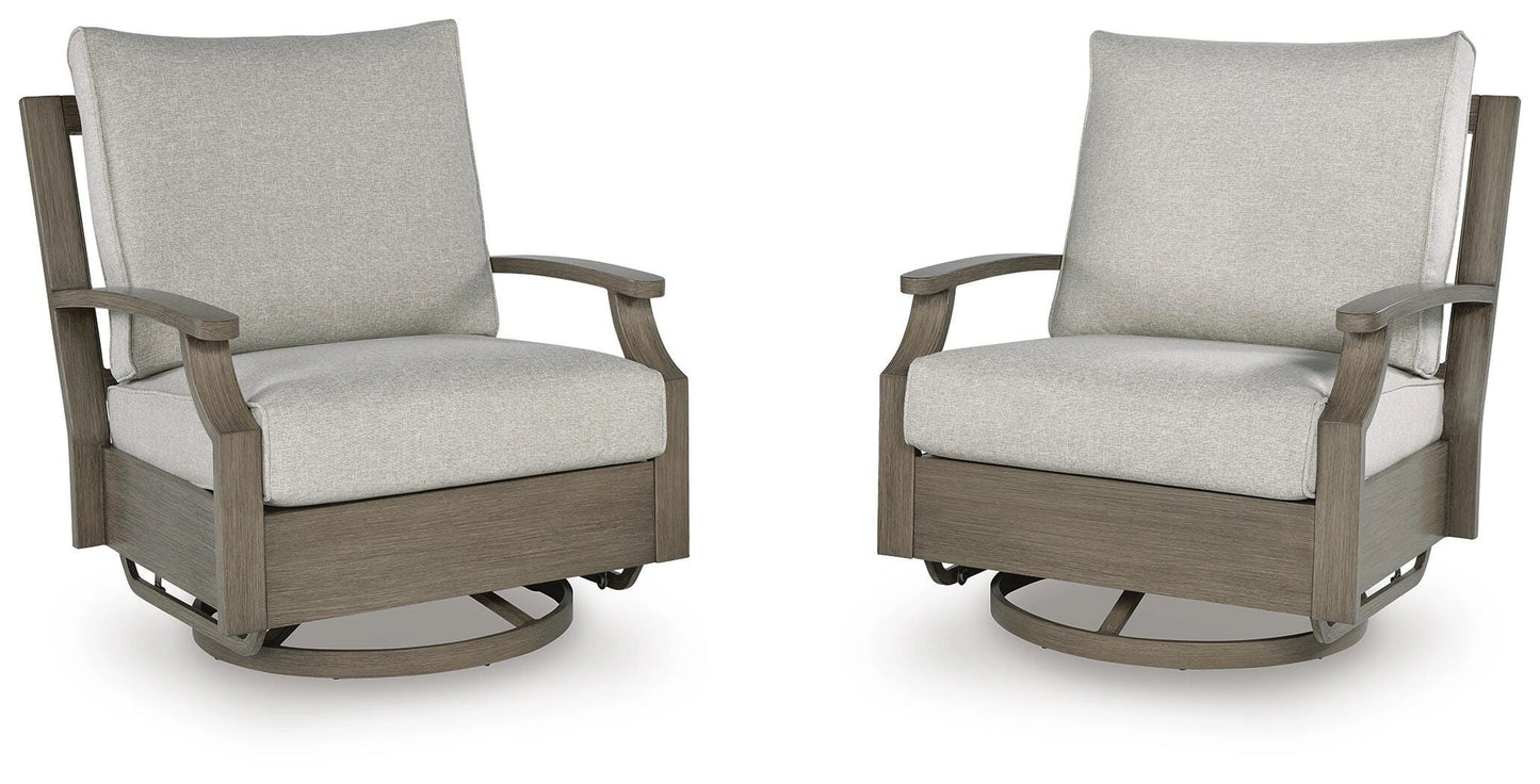 Rainier Ranch Outdoor Swivel Glider Chair with Cushion image