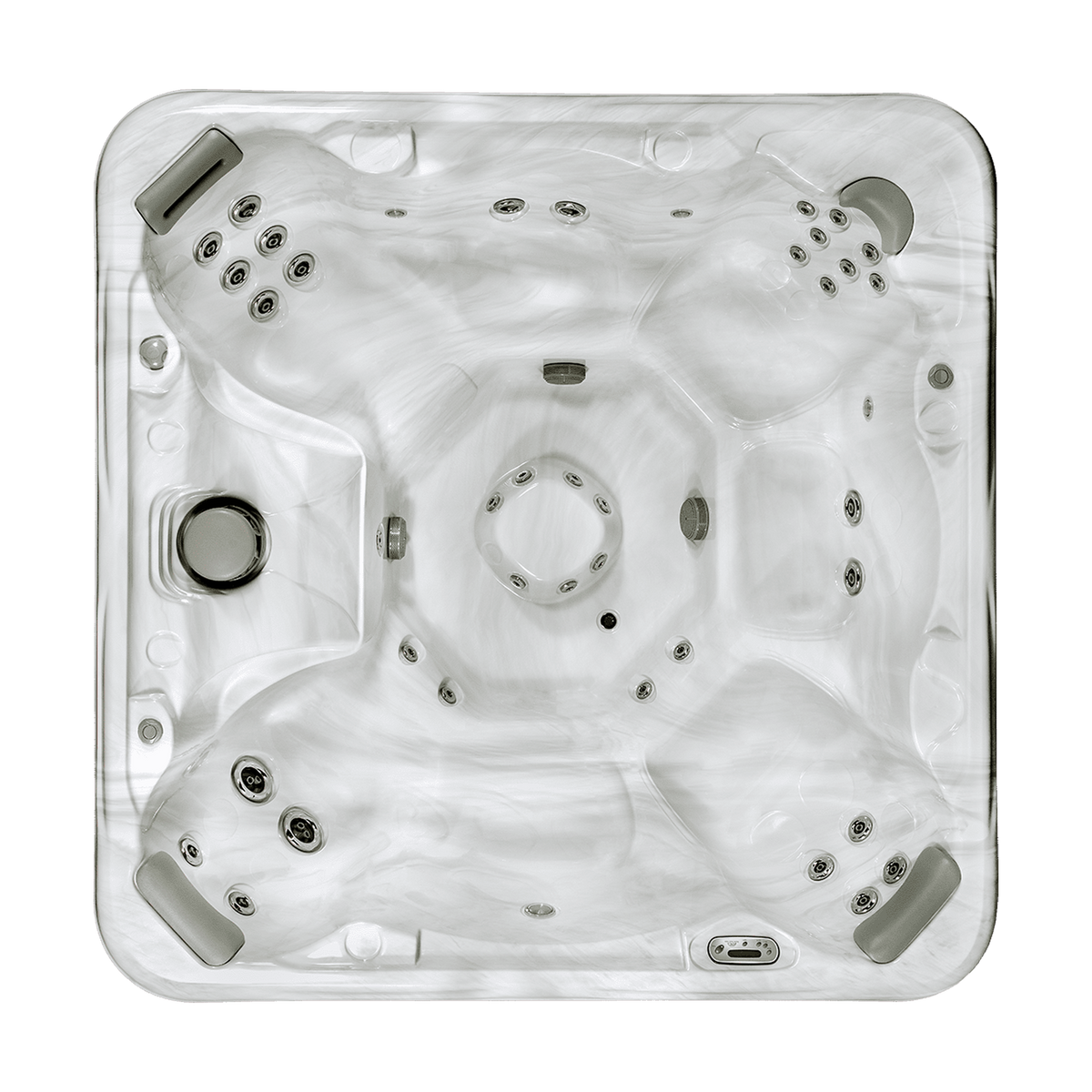 840BE Deluxe hot tub - top view