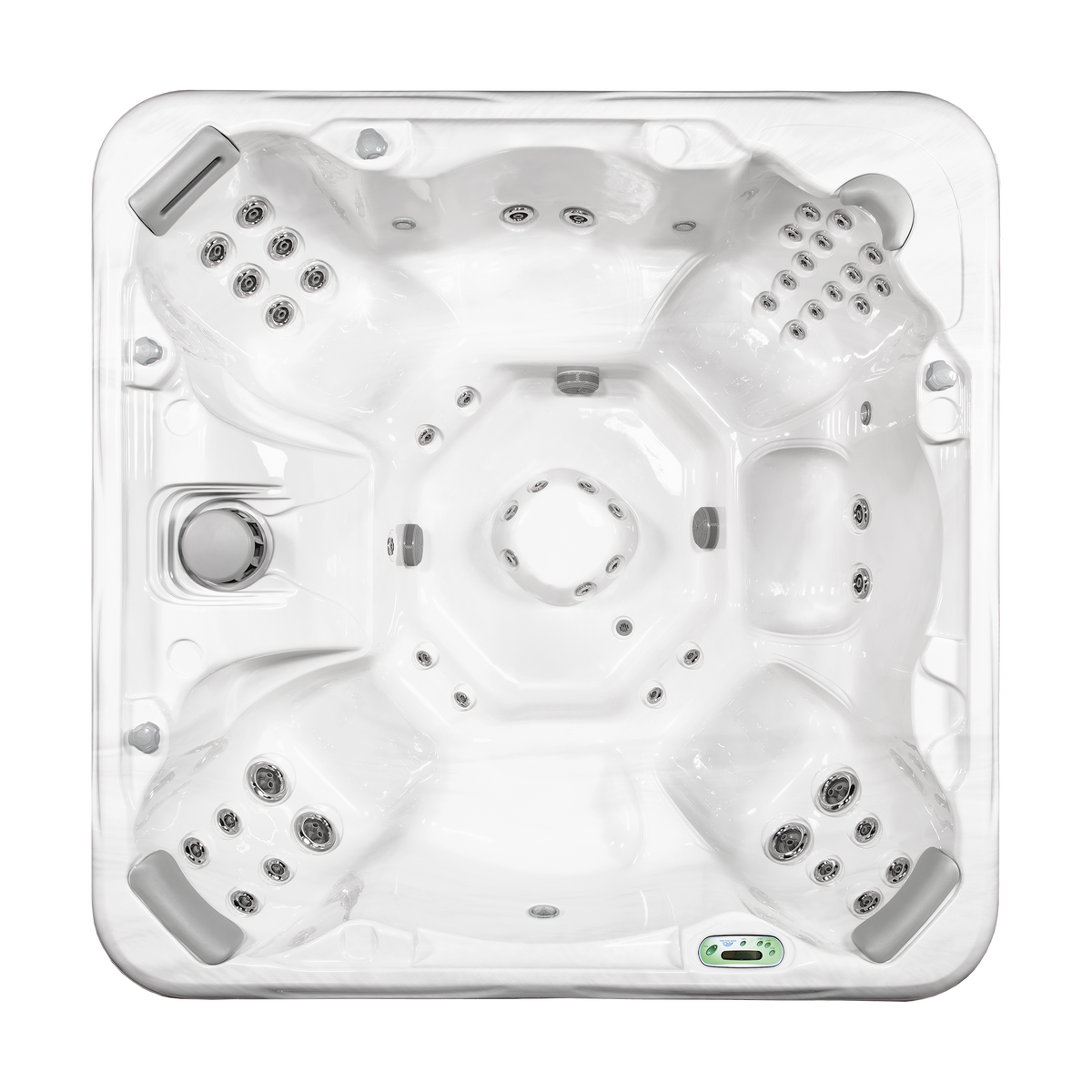 850B Deluxe hot tub - top view