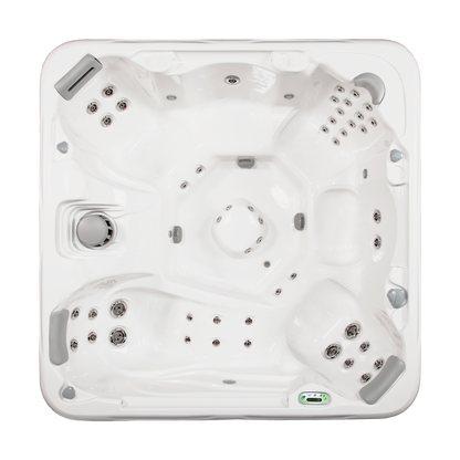 850L Deluxe hot tub - top view