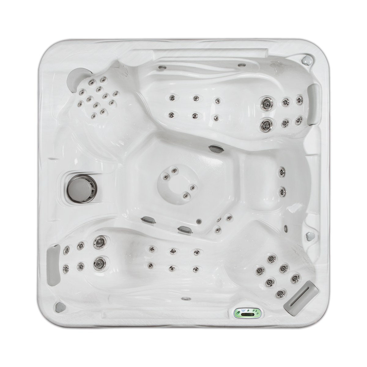 853DL Deluxe hot tub - top view