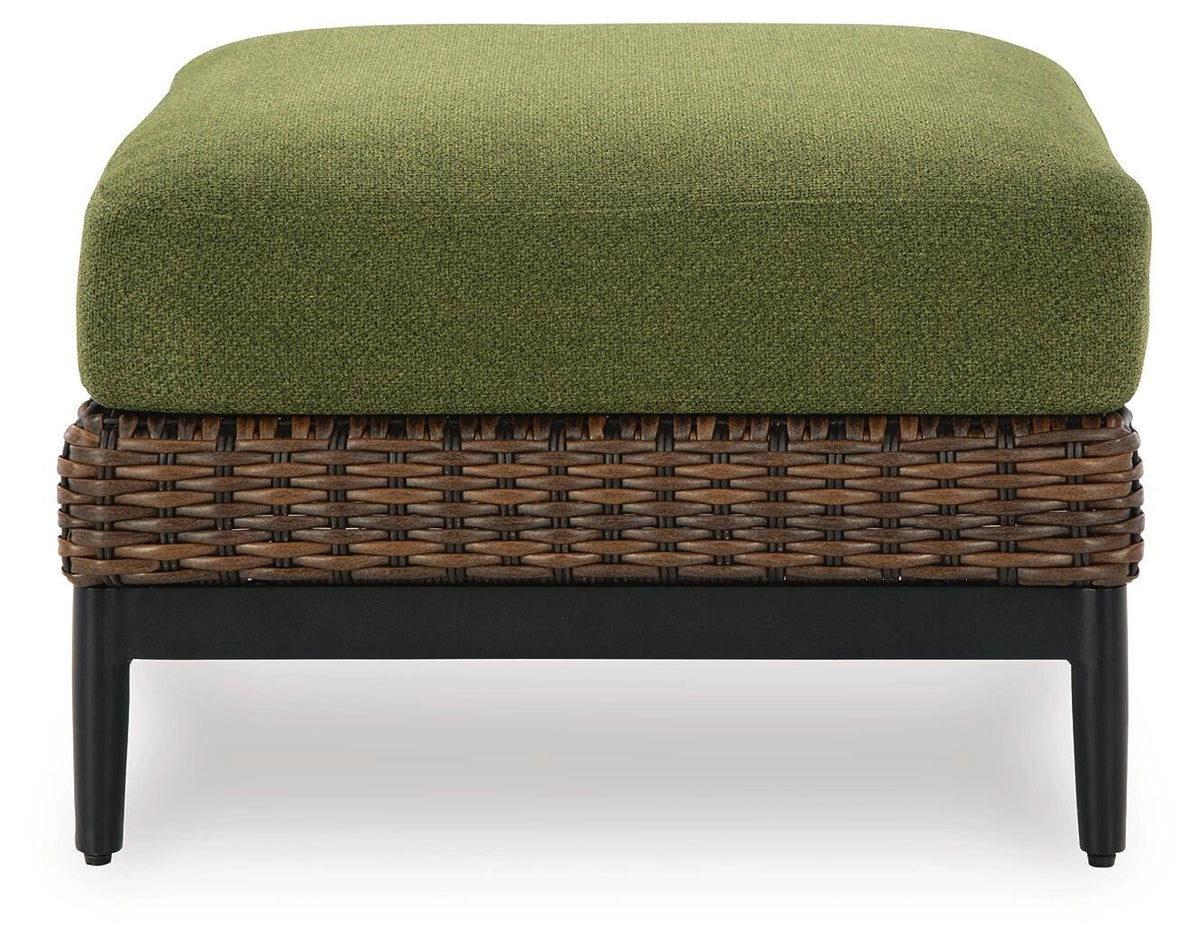 Horizon Hall Outdoor Ottoman with Cushion