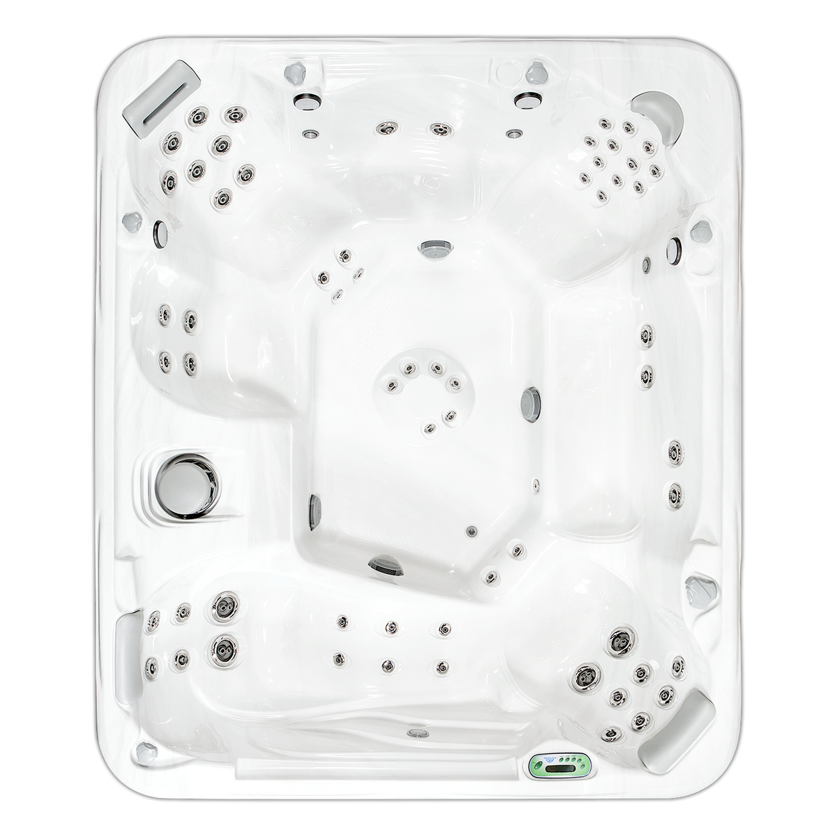 965L Deluxe hot tub - top view