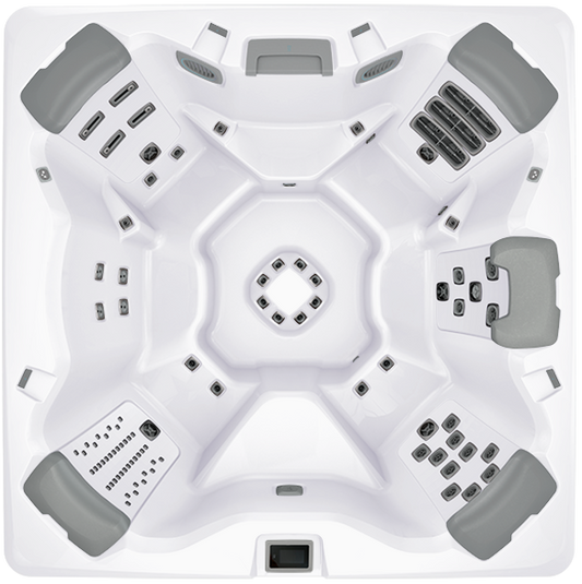 BULLFROG SPAS A7 CHOICE + LUXURY PACKAGE 367702 Platinum/Timber w/Ebony accents