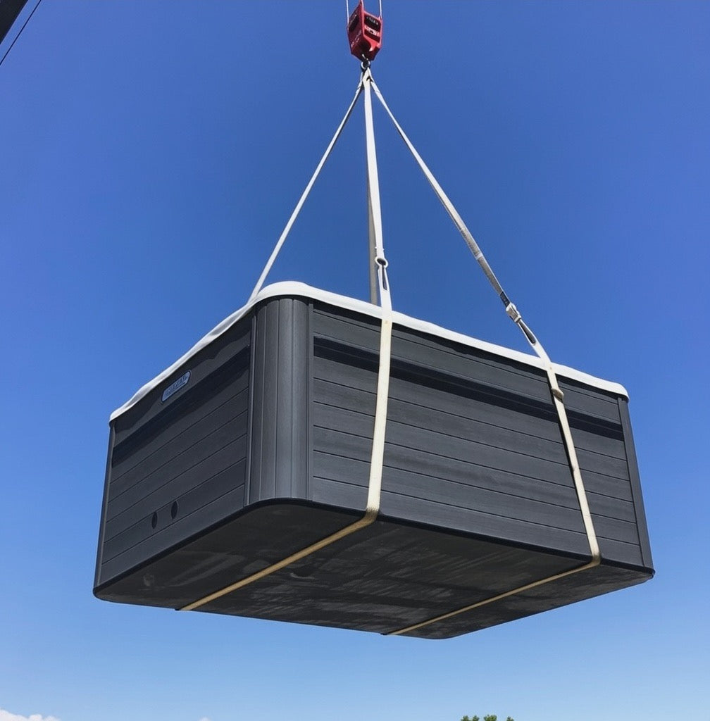 SWIM SPA DELIVERY - CRANE - PRICE TBD - CRANES PAID DIRECTLY TO THE CRANE COMPANY AND ARE NOT INCLUDED IN THE PRICE