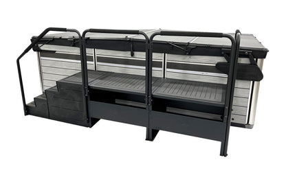 ModDeck for Swim Spas - 4-Tier Step with Double Expansion Platform