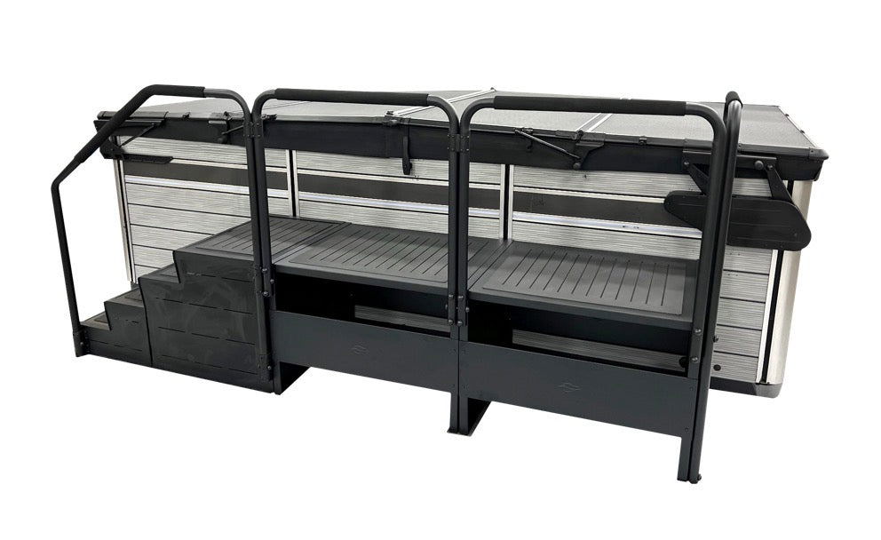ModDeck for Swim Spas - 4-Tier Step with Double Expansion Platform