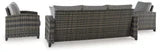 ASHLEY Oasis Court Gray Outdoor Seating Group (Set of 4)