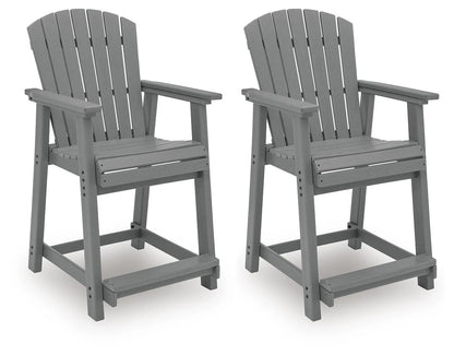ASHLEY Ross Cove Outdoor Counter Height Bar Stool (Set of 2)
