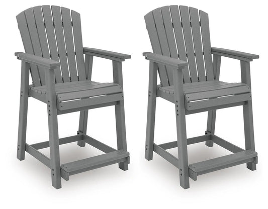 ASHLEY Ross Cove Outdoor Counter Height Bar Stool (Set of 2)