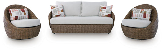 ASHLEY Cardiff Beach 3-Piece Outdoor Conversation Set