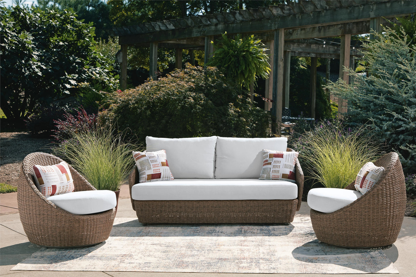 ASHLEY Cardiff Beach 3-Piece Outdoor Conversation Set