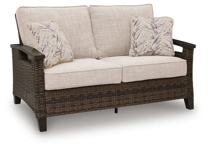 ASHLEY Drakes Beach Outdoor Loveseat with Cushion