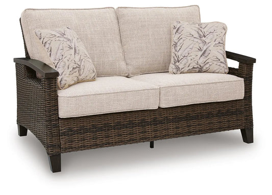 ASHLEY Drakes Beach Outdoor Loveseat with Cushion
