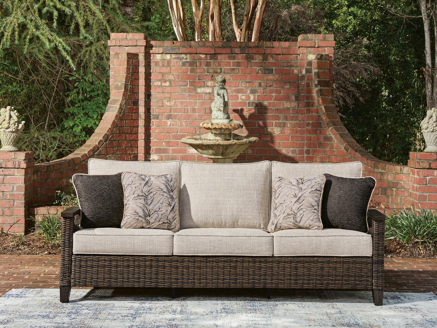 ASHLEY Drakes Beach Outdoor Sofa with Cushion