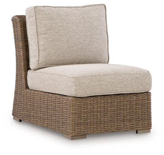 ASHLEY Revare Beach Outdoor Armless Chair with Cushion