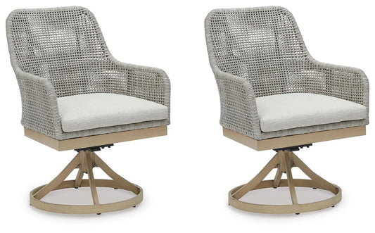 ASHLEY Seton Creek Outdoor Swivel Dining Chair (Set of 2)