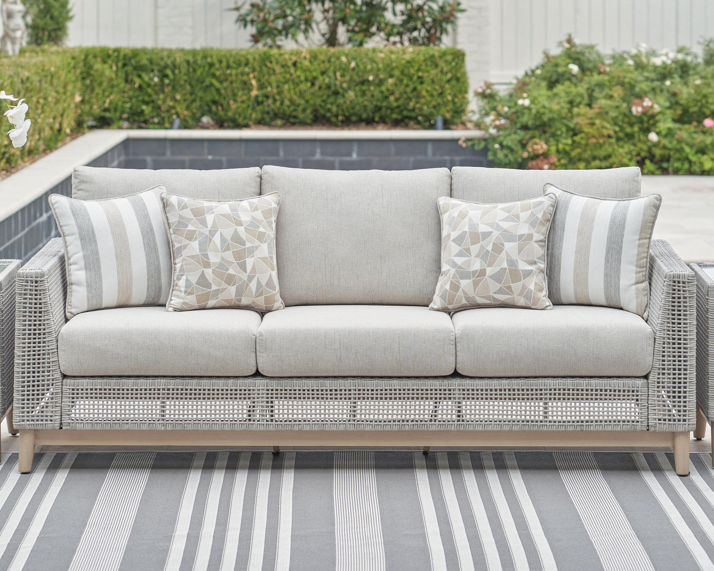 ASHLEY Seton Creek Outdoor Sofa with Cushion