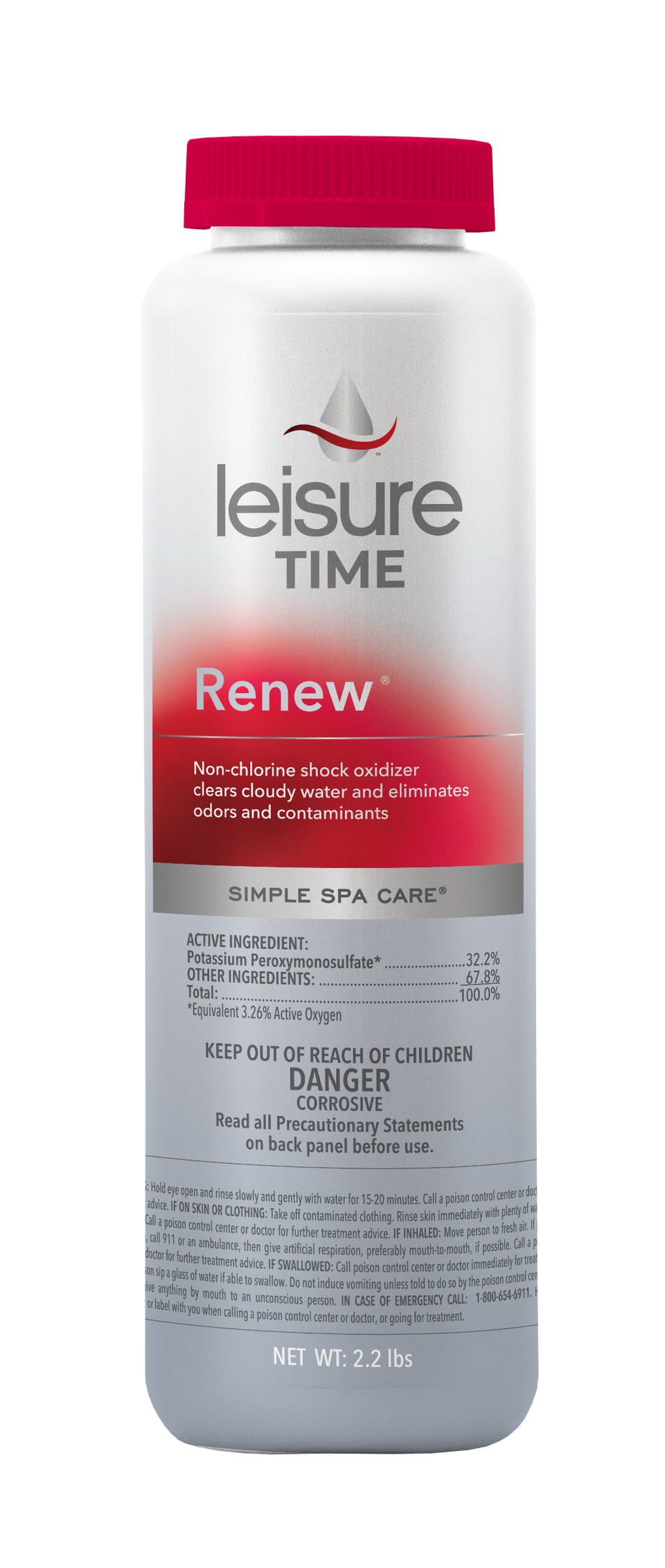 LEISURE TIME Renew for Hot Tubs, 2.2 lbs