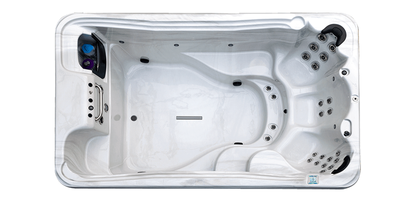 Active Plus EP-12 swim spa - top view