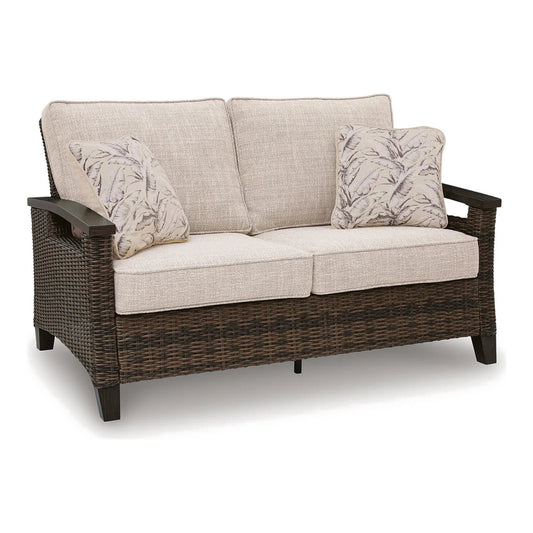 ASHLEY Drakes Beach Outdoor Loveseat with Cushion