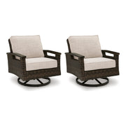 ASHLEY Drakes Beach Outdoor Swivel Lounge Chair (Set of 2)