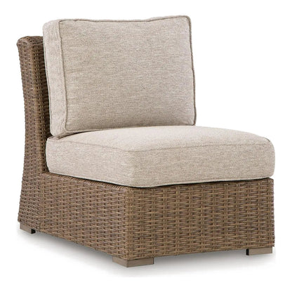 ASHLEY Revare Beach Outdoor Armless Chair with Cushion