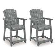 ASHLEY Ross Cove Outdoor Counter Height Bar Stool (Set of 2)
