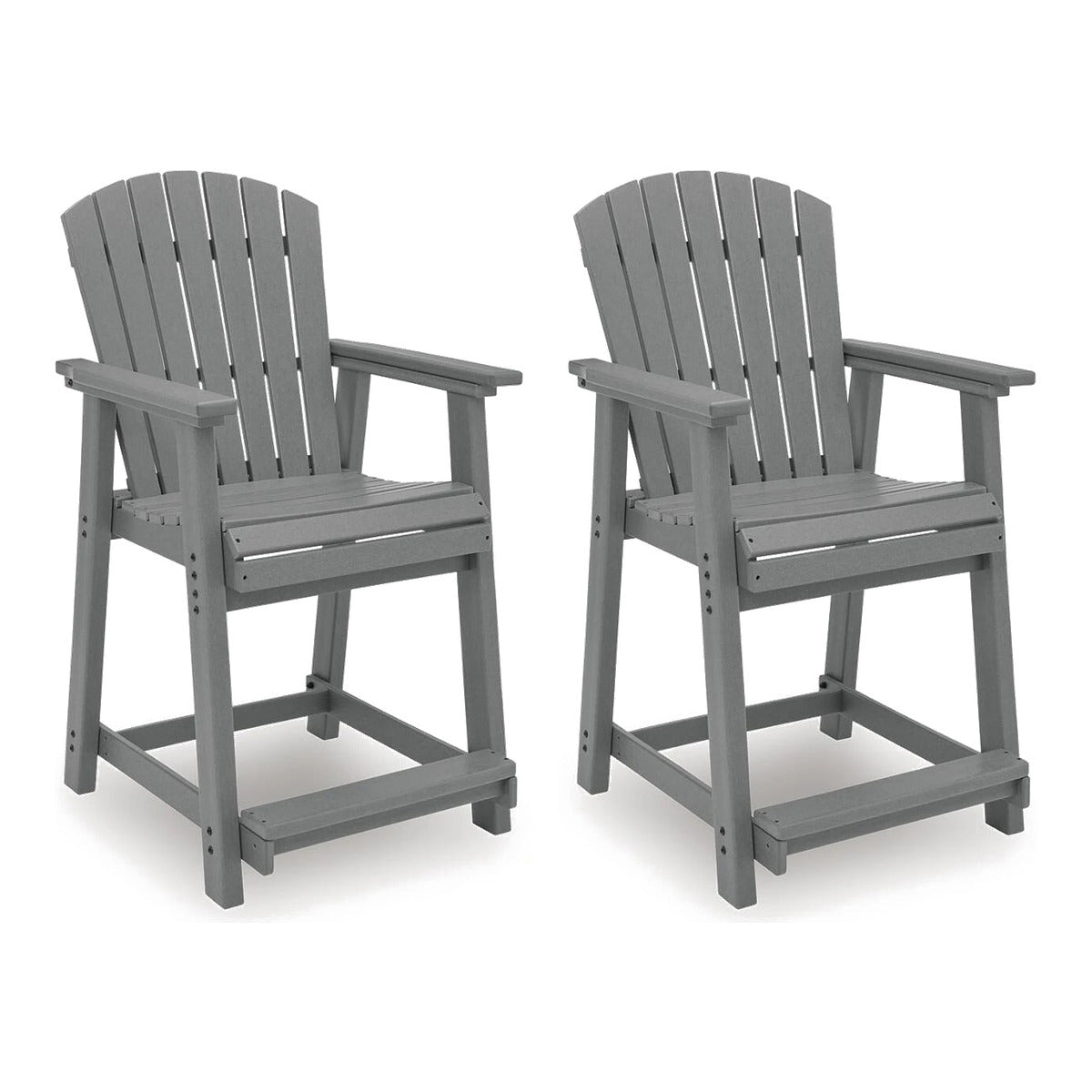 ASHLEY Ross Cove Outdoor Counter Height Bar Stool (Set of 2)