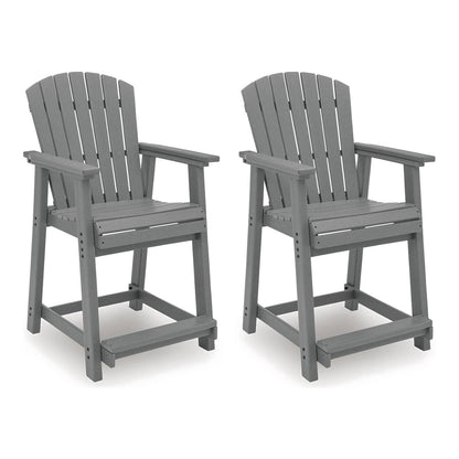 ASHLEY Ross Cove Outdoor Counter Height Bar Stool (Set of 2)