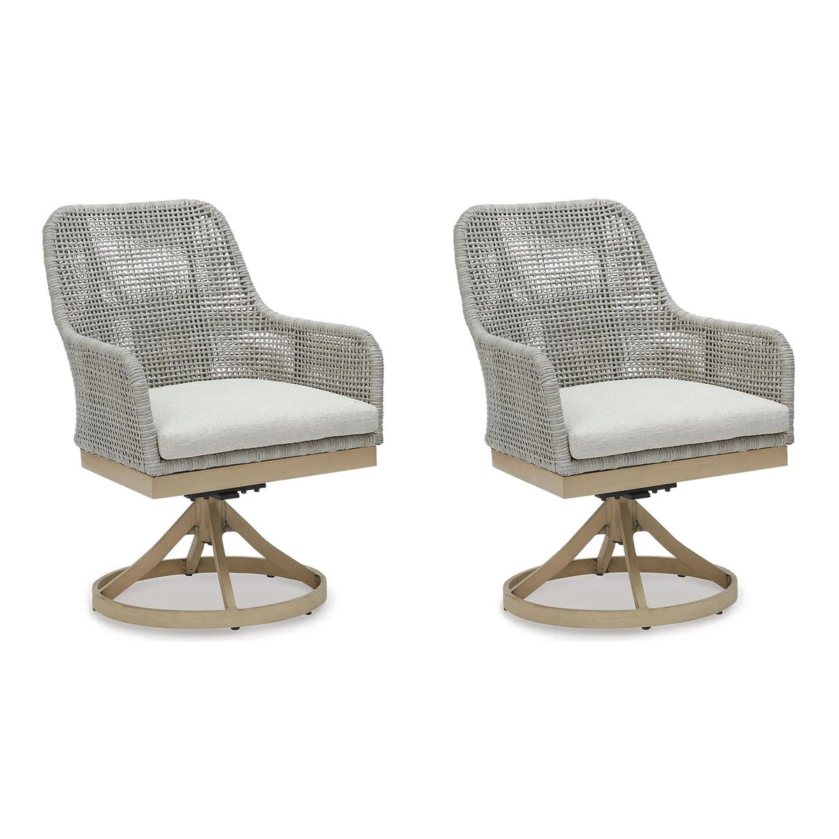 ASHLEY Seton Creek Outdoor Swivel Dining Chair (Set of 2)