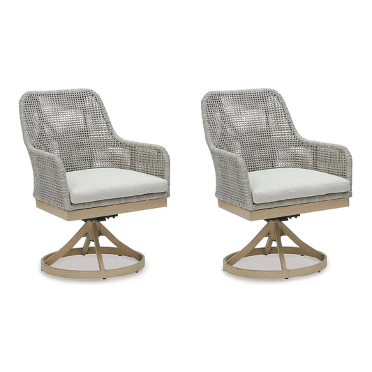 ASHLEY Seton Creek Outdoor Swivel Dining Chair (Set of 2)