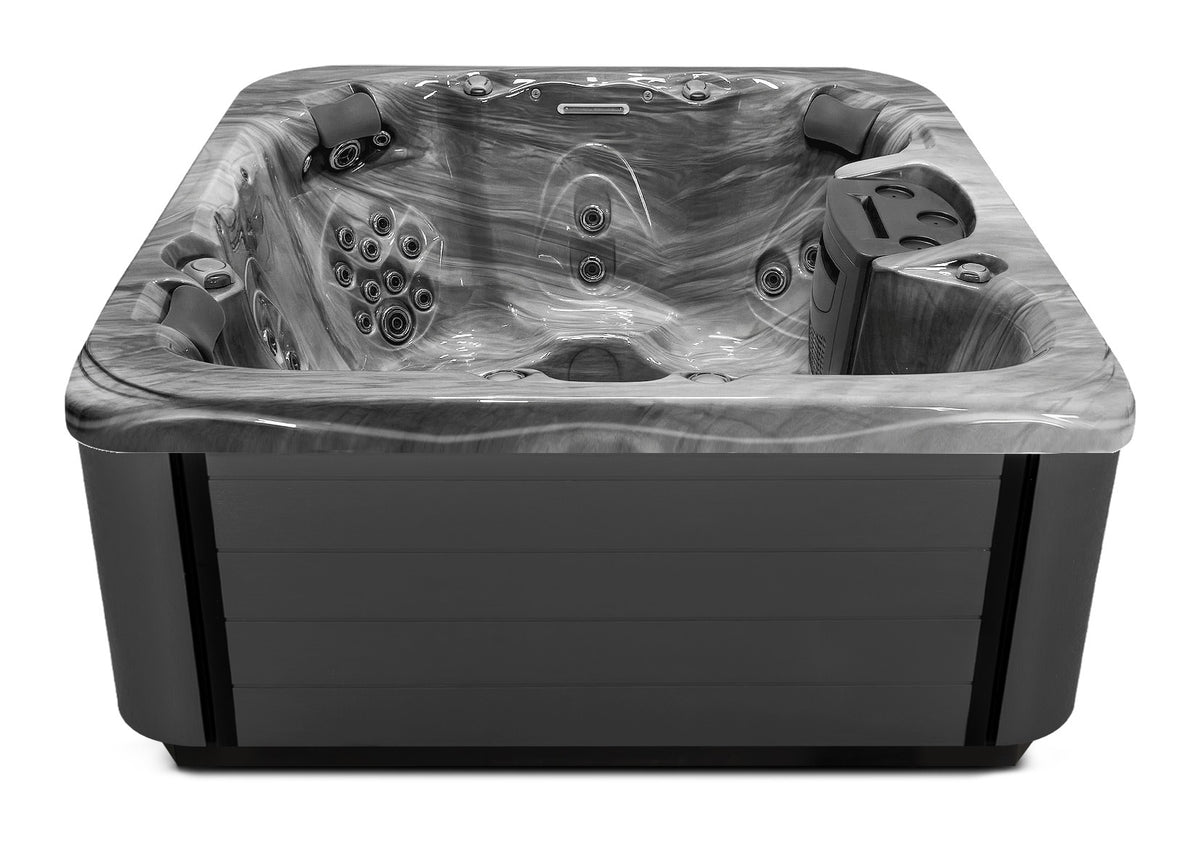 Balance 6 CS hot tub - Storm Cloud (Optional) shell with DuraMaster Graphite* (Standard) cabinet