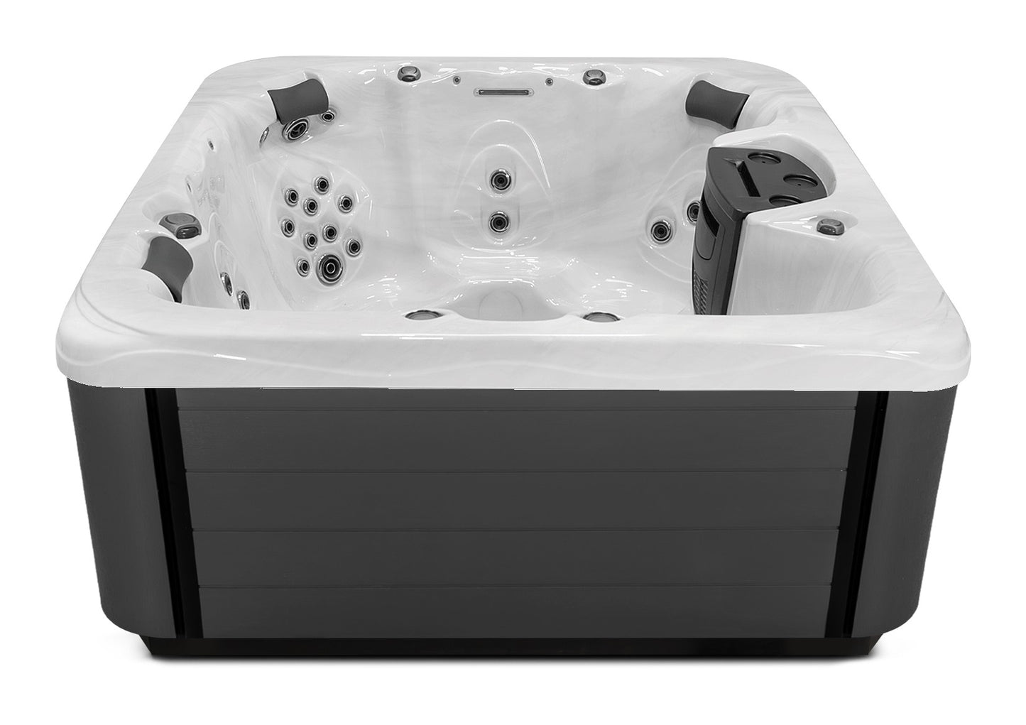 Balance 6 hot tub - Sterling Silver (Standard) shell with DuraMaster Graphite* (Standard) cabinet