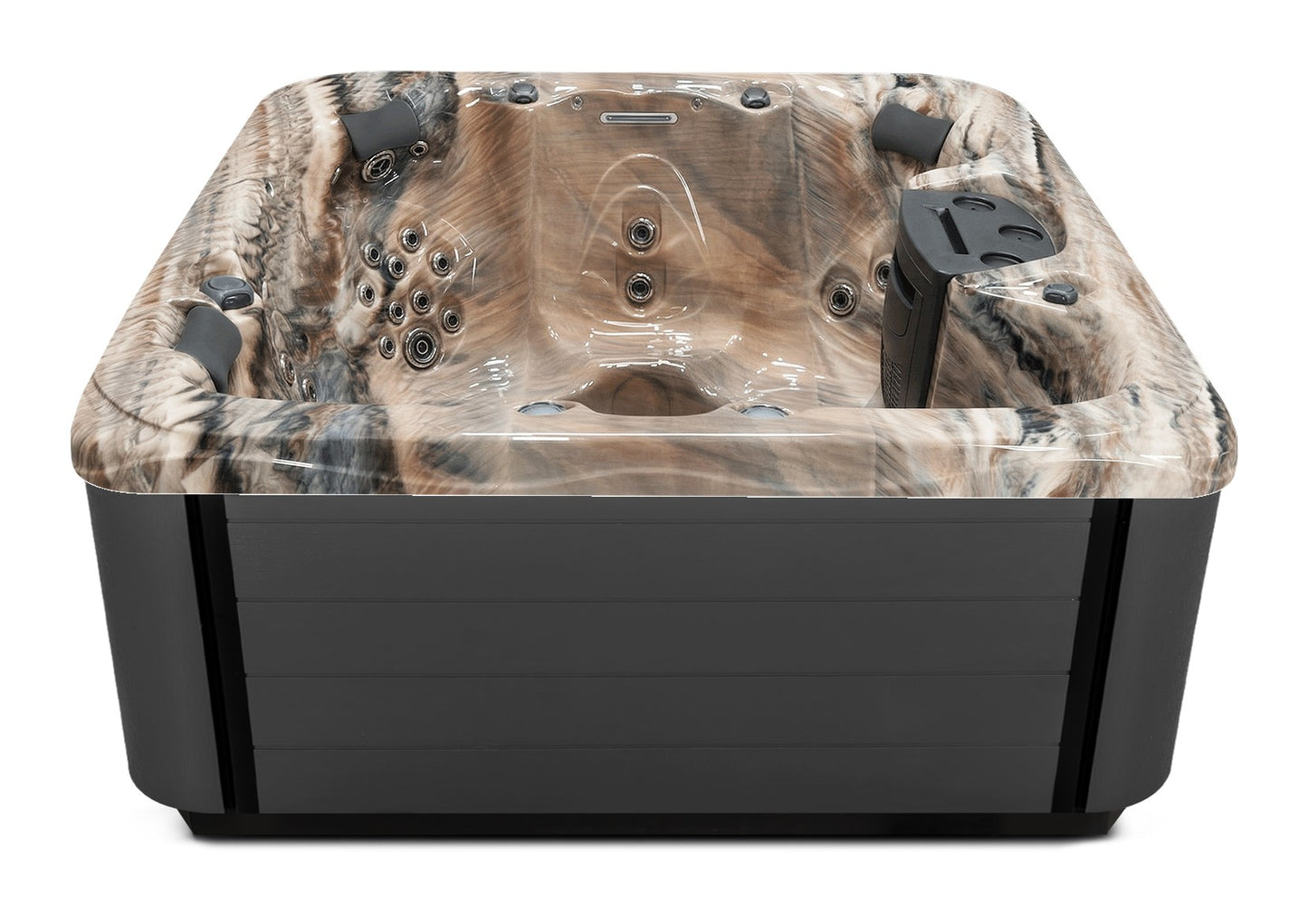Balance 6 hot tub - Tuscan Sun (Standard) shell with DuraMaster Graphite* (Standard) cabinet
