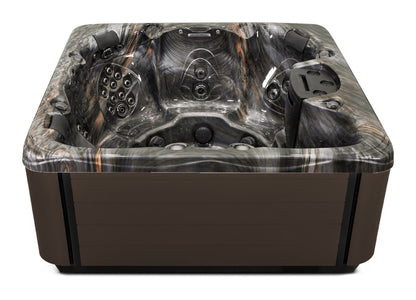 Balance 7 hot tub - Midnight Canyon shell with Dark Walnut cabinet