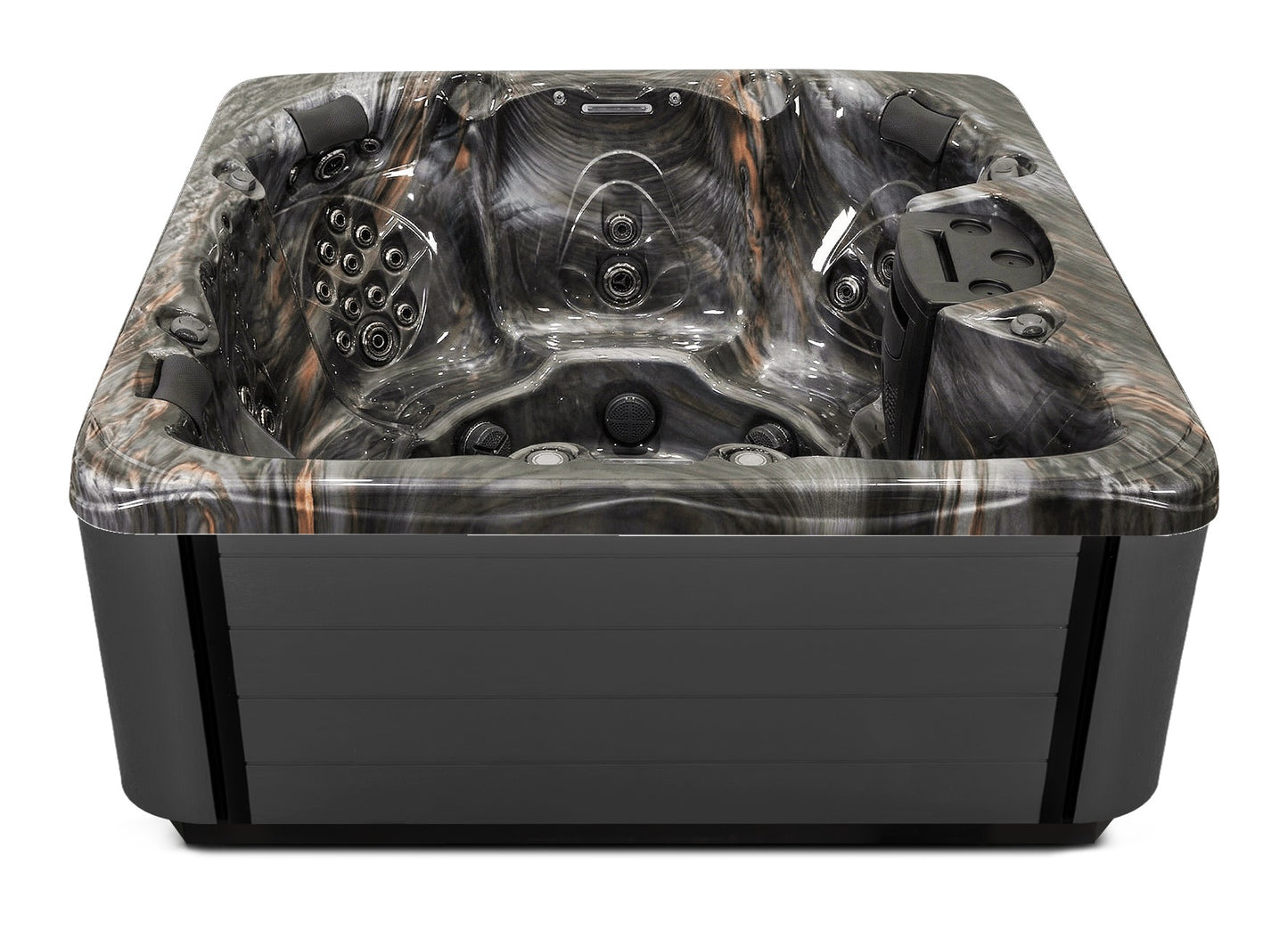 Balance 7 hot tub - Midnight Canyon shell with Graphite cabinet