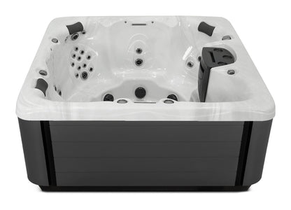 Balance 7 hot tub - Sterling Silver shell with Graphite cabinet