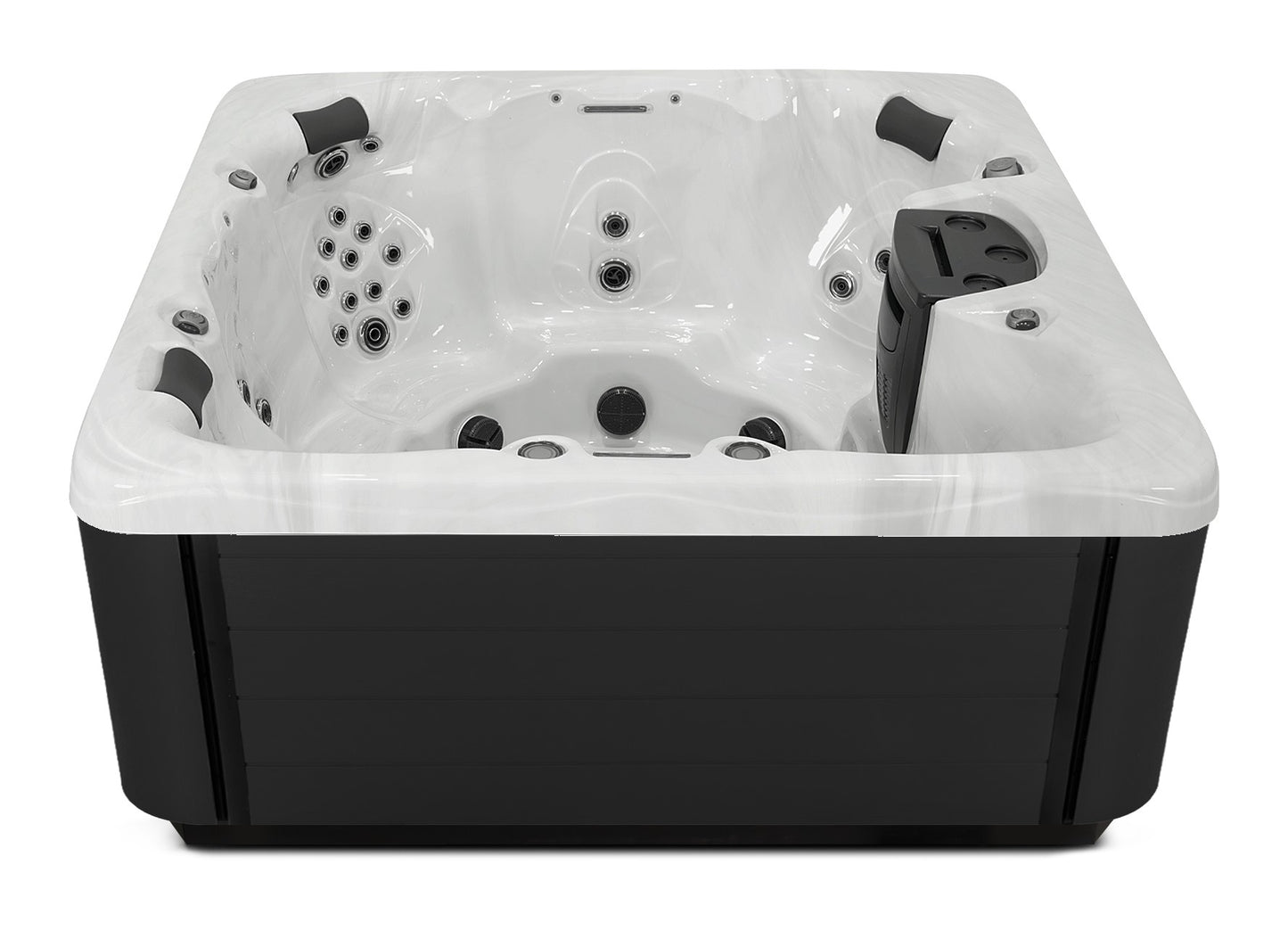 Balance 7 hot tub - Sterling Silver shell with Midnight cabinet