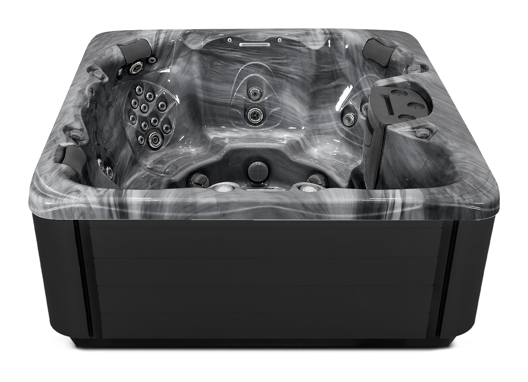 Balance 7 hot tub - Storm Cloud shell with Midnight cabinet