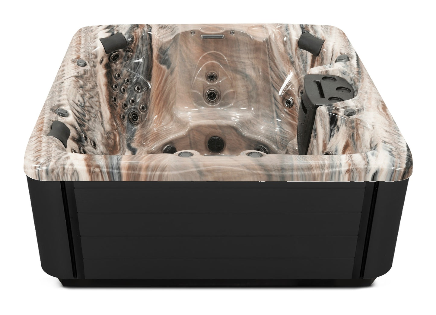 Balance 7 hot tub - Tuscan Sun shell with Midnight cabinet