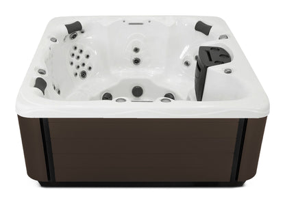 Balance 7 hot tub - White shell with Dark Walnut cabinet