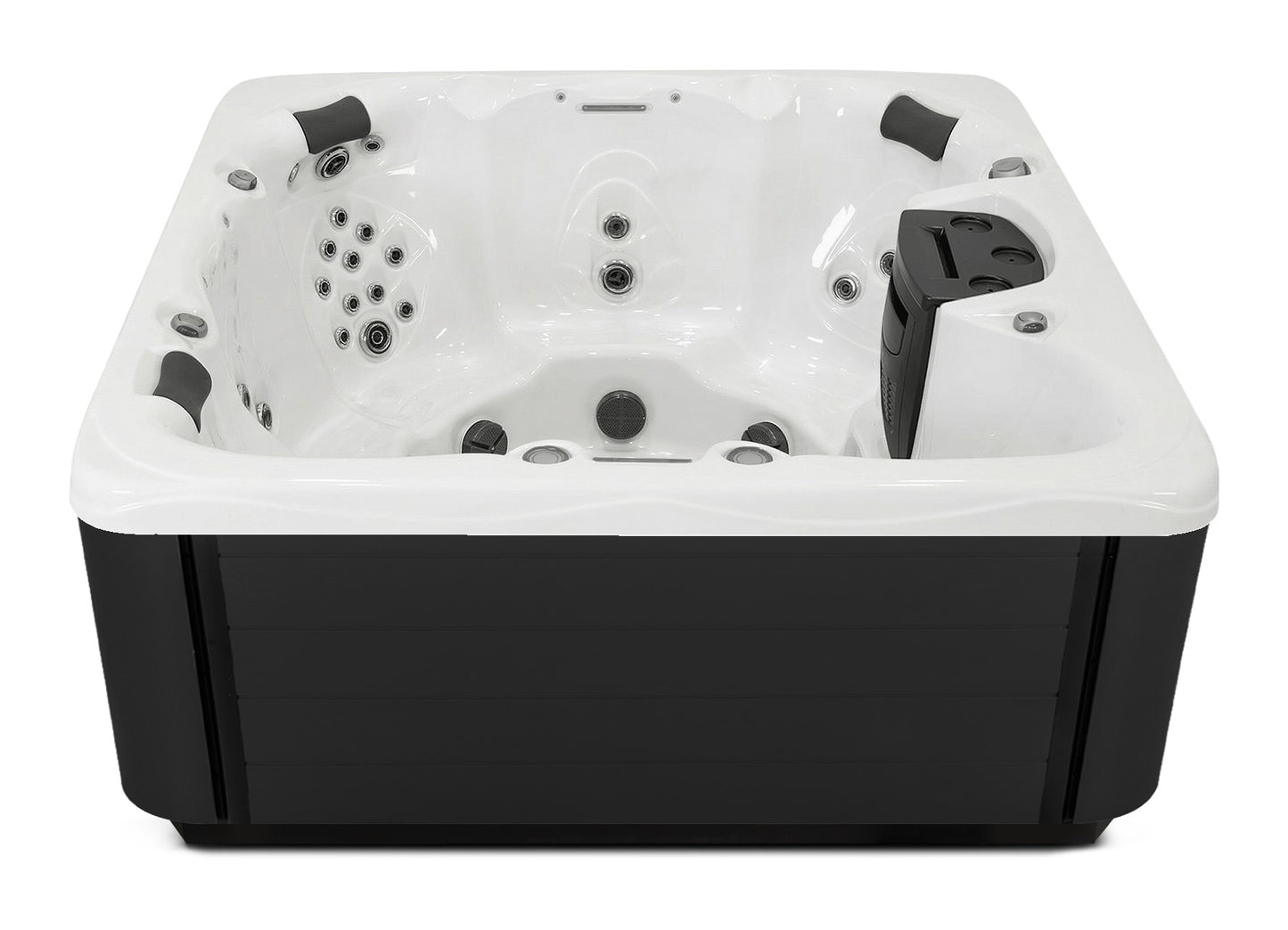 Balance 7 hot tub - White shell with Midnight cabinet